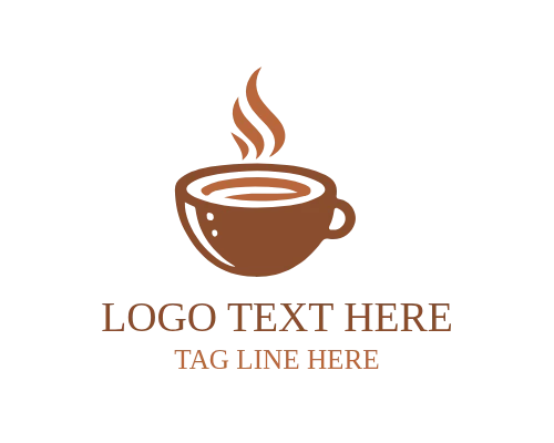 Coffee Cup Flat Logo