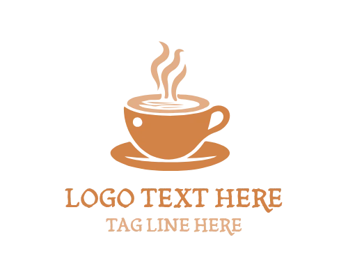 Coffee Cup Heart Logo