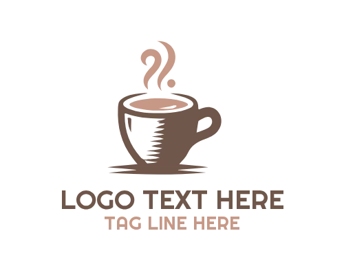 Coffee Cup smoke Logo