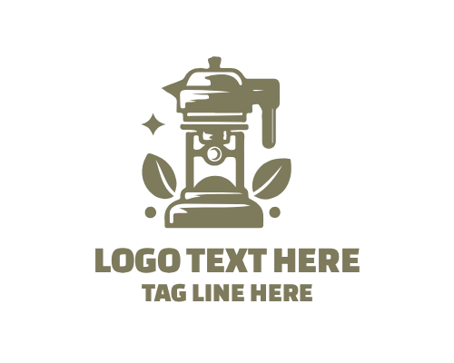 Coffee Silhouette Logo for Cafe Branding