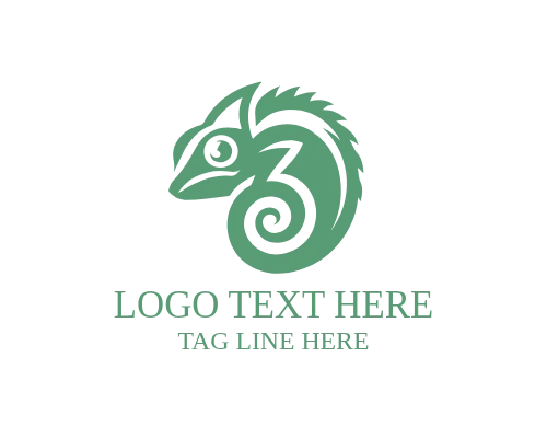 Color Change Chameleon Logo for Dynamic and Adaptive Brands