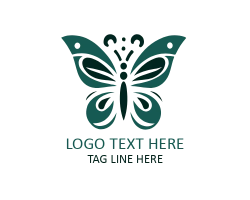 Colorful Artistic Butterfly Logo