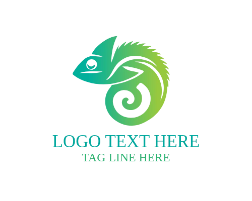 Colorful Chameleon Logo for Creative and Adaptive Brands