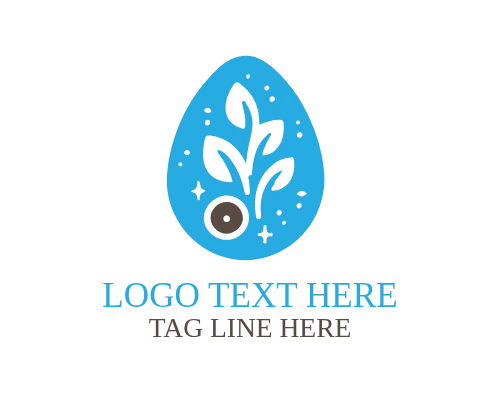 Colorful Easter Egg Logo for Spring Celebrations