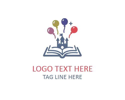 Colorful Kindergarten Campus Logo