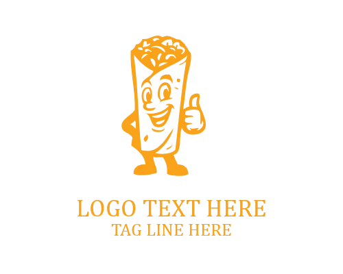Colorful Mexican Food Mascot Logo