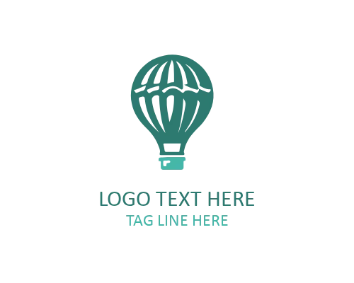 Colorful Sky Air Balloon Logo