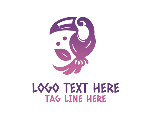 Colorful Toucan Bird Logo