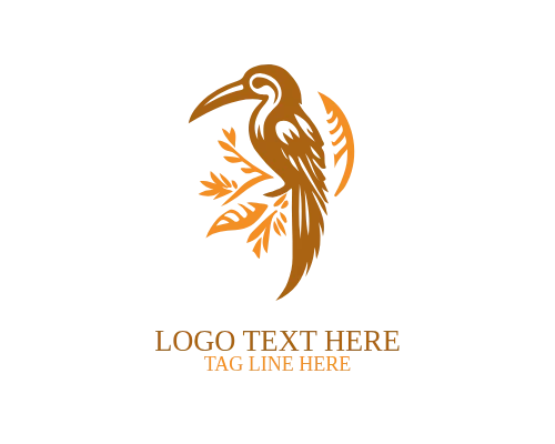  Colorful Tropical Bird Logo