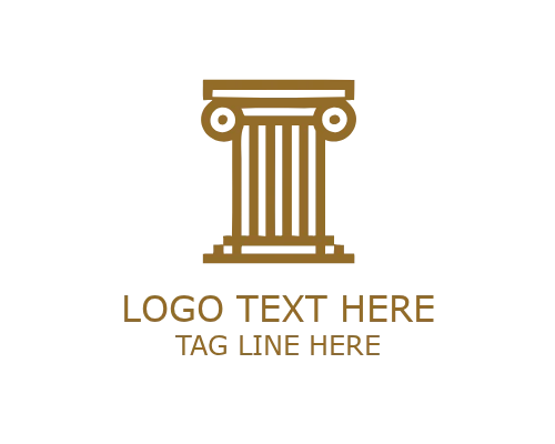Columns – Black and White Classic Logo