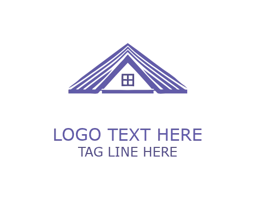 Commercial Abstract Roofing Logo for Business Construction Branding