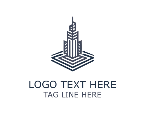 Commercial Real Estate Logo for Business Property and Agency Branding