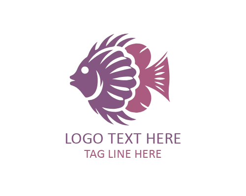 Community Tropical Fish Flat Logo