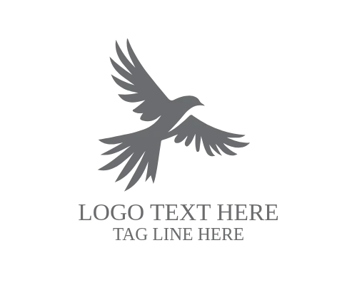  Compass Flying Bird Travel Logo