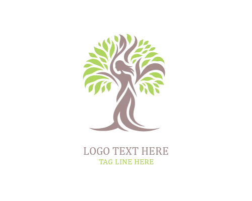 Conscious Care Woman Tree Logo