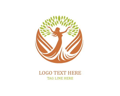 Conscious Energy Woman Tree Logo
