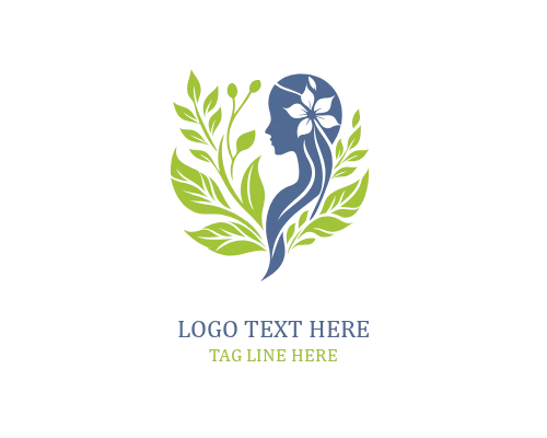 Conscious Growth Woman Tree Logo