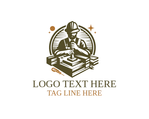 Construction Company Carpenter Logo