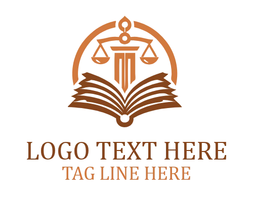 Consulting column book Legal Logo