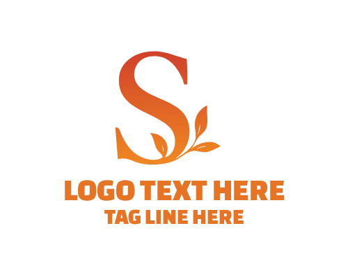Contemporary Floral Letter S Logo