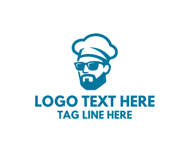 Cool Chef Food Art Logo