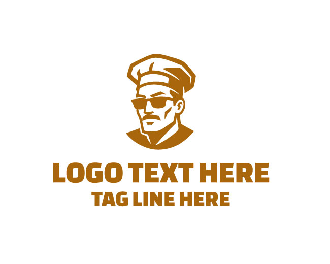 Cool Chef Kitchen Design Logo