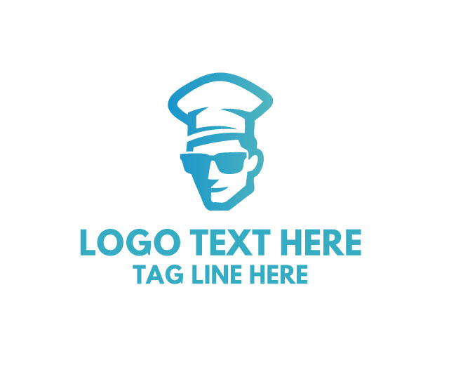 Cool Chef simpe Design Logo
