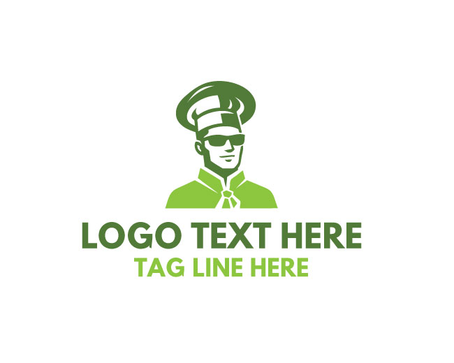 Cool Chef Spoon Design Logo