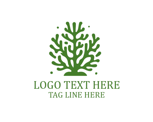 Coral Branch Symbol Logo