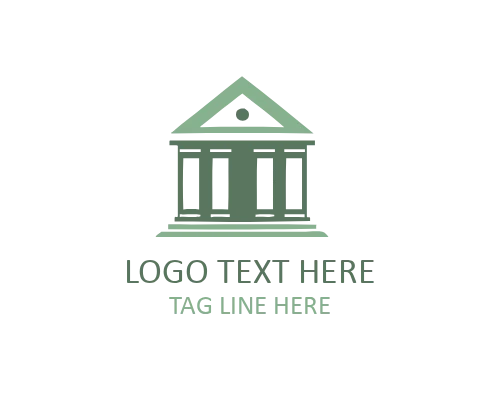 Corinthian Column Logo for Luxury and Ornamental Architectural Branding