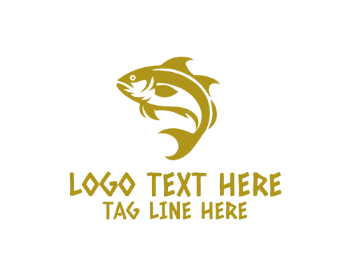 Corporate Fish Brand Mark Logo