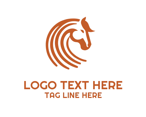 Corporate Linear Horse Logo Design