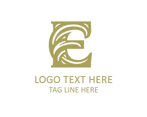 Corporate Outline Letter E Logo for Business Branding