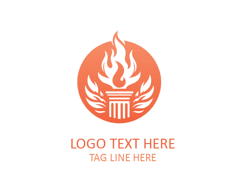 Corporate Support Pillar Logo for Business Brands