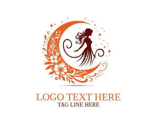 Cosmic Dream Moon Woman Logo