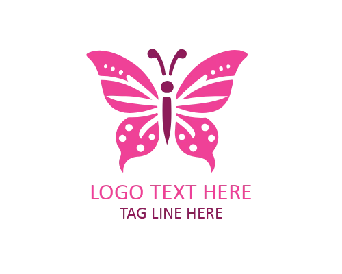 Cosmic Galaxy Butterfly Logo