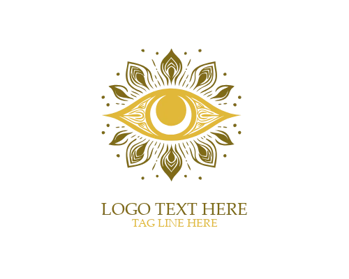 Cosmic Minimal Boho Eye Logo