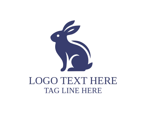 Cosmic Rabbit Flat Logo for Kids, Gaming, and Entertainment Brands