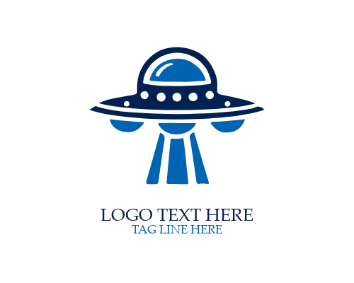 Cosmic UFO Alien Logo