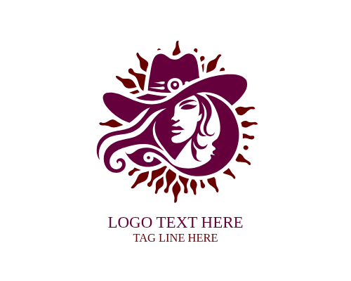 Country Charm Cowgirl Logo