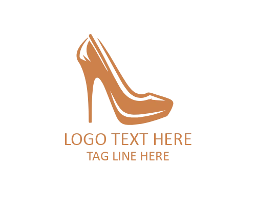 Couture Wave Heel Logo for Designer Fashion Brand