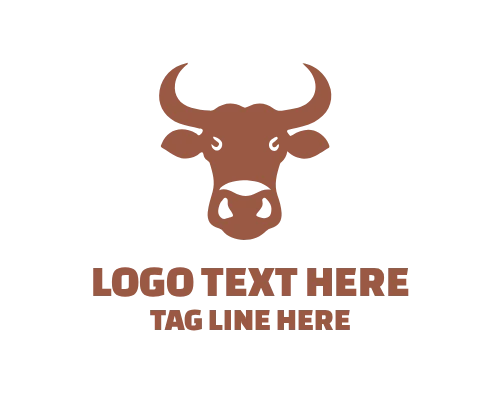 Cow Dairy Farm Logo