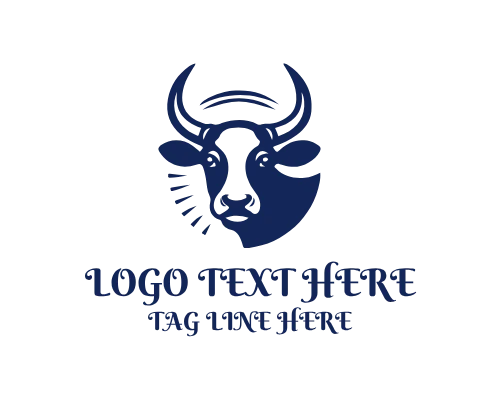 Cow Logo for Livestock and Farm Branding