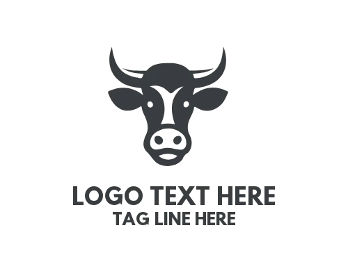 Cow Milk Logo for Dairy Product and Farm Branding