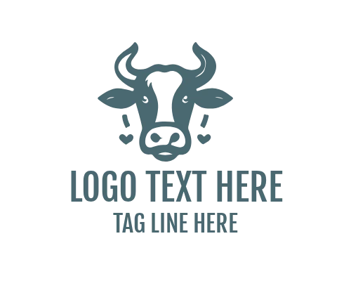 Cow Pasture Logo for Farm and Agriculture Branding