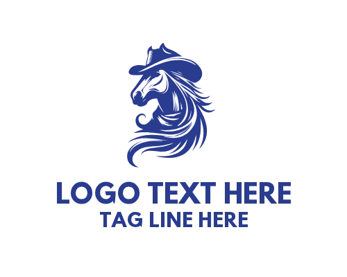 Cowboy Horse Classic Brand Logo