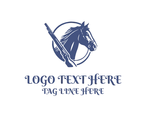Cowboy Horse Country Legacy Logo