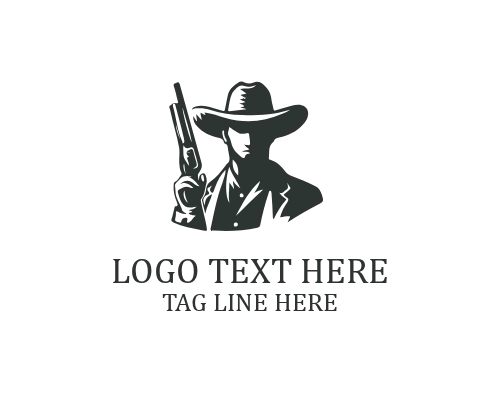 Cowboy Horse Premium West Logo