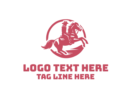 Cowboy Horse Ranch Heritage Logo