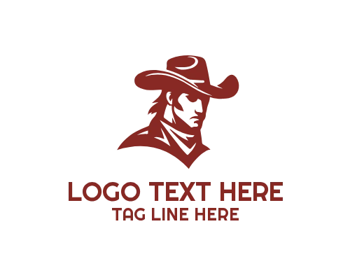 Cowboy Horse Ranch Mark Logo